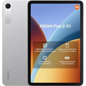 XIAOMI REDMI Pad 2, 4+64GB, Argento, Snapdragon 6s Gen 2