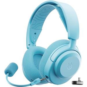 SteelSeries Arctis Nova 3P - Cuffie da gioco multipiattaforma wireless - Controllo via app - Batteria 40h - Driver magnetici al neodimio - 2,4GHz/BT - Mic staccabile - PS5, PS4, PC, Switch - Acqua