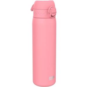 ION8 Borraccia Termica in Acciaio Isolato, 500ml, a Prova di Perdite, Facile da Aprire, Serratura Sicura, Lavabile in Lavastoviglie, Maniglia per il Trasporto, Facile Pulizia, Fioritura Di Rosa