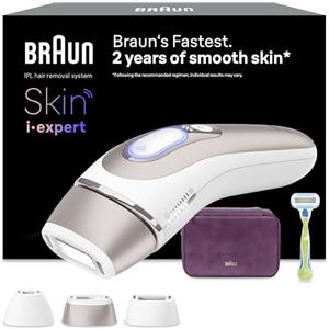 Braun Skin I·Expert Epilatore Luce Pulsata, Epilazione A Casa, Con App, 3 Testine, PL7263