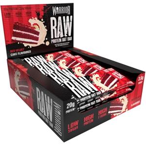 Warrior Raw Barretta Proteica Avena 12 x 75 g - Red Velvet Cake