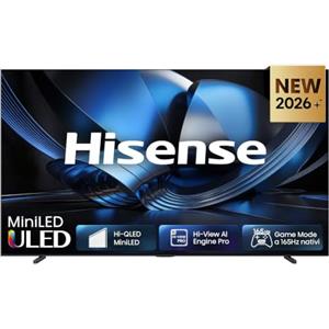 Hisense Smart TV MiniLED 165Hz 85 4K 100U7SE | Dolby Atmos 2.1 By Devialet, Dolby Vision IQ, HDR10+, VIDAA OS, Alexa, lativù 4K, Wifi, BT, Airplay2, 2026 Model