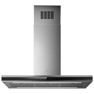 Elica Cappa ad Isola Ad√©le Blix PRF0167313 Vetro Nero da 90cm