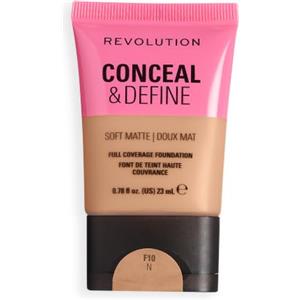 Revolution Beauty London Revolution Conceal & Define Soft Matte Tube Foundation, F10N