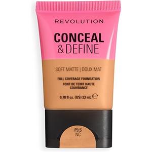 Revolution Beauty London Revolution Conceal & Define Soft Matte Tube Foundation, F9.5NC