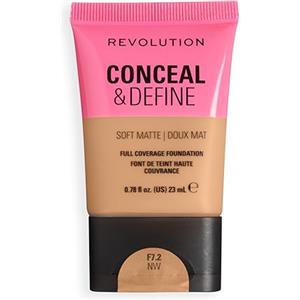 Revolution Beauty London Revolution Conceal & Define Soft Matte Tube Foundation, F7.2NW
