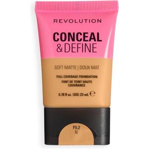 Revolution Beauty London Revolution Conceal & Define Soft Matte Tube Foundation, F9.2N