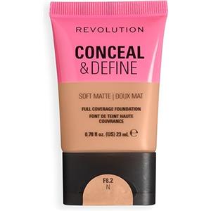 Revolution Beauty London Revolution Conceal & Define Soft Matte Tube Foundation, F8.2N