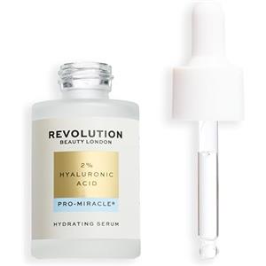 Revolution Beauty London Revolution Pro Miracle 2% Hyaluronic Acid Serum, idratazione a lunga durata, siero leggero idratante, combatte la pelle secca per un glow luminoso, 30ml