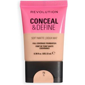 Revolution Beauty London Revolution Conceal & Define Soft Matte Tube Foundation, F3N