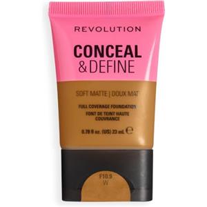 Revolution Beauty London Revolution Conceal & Define Soft Matte Tube Foundation, F10.9W