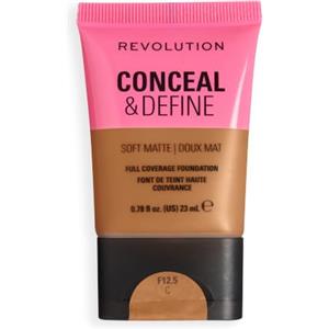 Revolution Beauty London Revolution Conceal & Define Soft Matte Tube Foundation, F12.5C