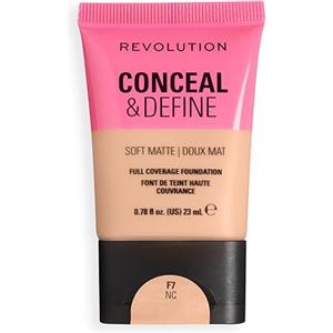 Revolution Beauty London Revolution Conceal & Define Soft Matte Tube Foundation, F7NC