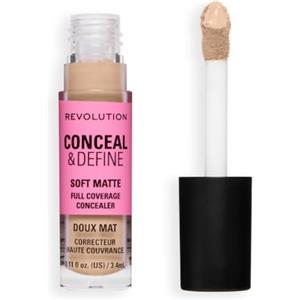 Revolution Beauty London Revolution Conceal & Define Concealer, C6.5N Medio o Abbronzato