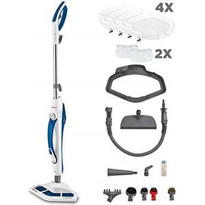 Polti Vaporetto SV460 Double, Scopa a Vapore 2 in 1 con Pulitore Portatile