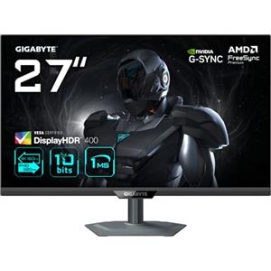 Gigabyte G27U Monitor da gioco 27" 4K UHD - Modalità doppia (4K 160Hz o FHD 320Hz), 3840 x 2160, 1ms, 350 cd/m², FreeSync Premium, DisplayHDR400, HDMI 2.1, DisplayPort 1.4