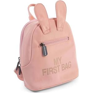 CHILDHOME, Zaino per bambini, scuola, asilo nido, due scomparti, borsa per il pranzo/bottiglia di capacità adeguata, fibbia di sicurezza rimovibile, idrorepellente, My first bag, rosa
