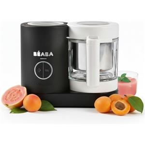 BÉABA, Robot Cucina Bebè Babycook Néo 6 in 1 - Cuocipappa e Frullatore a Vapore, Svezzamento, Omogeneizzati Casalinghi, Ciotola in Vetro e Inox - Nero
