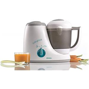 BÉABA - Babycook Original, Cuocipappa per Neonati, Omogeneizzatore 4 in 1: Frulla, Scalda, Cuoce a Vapore, Scongela, Robot per Pappe Rapido: 15 min, Accessori inclusi