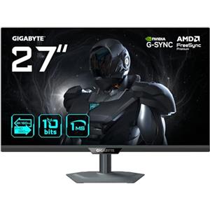 Gigabyte G27UP Monitor da gioco 27" 4K UHD - Modalità doppia (4K 160Hz o FHD 320Hz), 3840 x 2160, 1ms, 400 cd/m², FreeSync Premium, HDR10, HDMI 2.1, DisplayPort 1.4