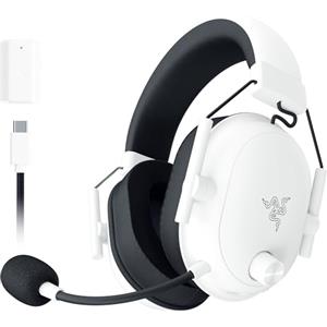Razer Blackshark V2 Hyperspeed per PC - Cuffie da gioco e-sport senza fili ultra leggere 280g (Microfono a banda larga, Diaframma TriForce da 50mm, schiuma di isolamento acustico, 70 ore) Bianco