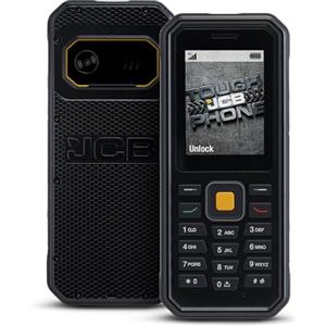JCB Tradesman 4 Telefono Cellulare Rugged 4G | IP68/IP69K | MIL-STD-810H | Dual SIM | 64MB RAM + 128MB ROM | Batteria 1800mAh | Telefono Resistente da Cantiere - Nero