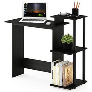 Furinno Efficient Home Laptop Notebook Scrivania per computer, Americano/Nero
