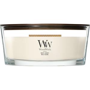 WoodWick Candela profumata | Candela Ellipse | White Honey | Regali perfetti per donne