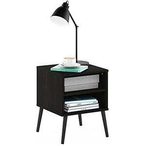 Furinno Claude in Stile metà secolo con Gambe in Legno, ingegnerizzato, Espresso, Taglia Unica