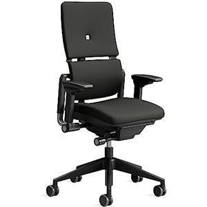 Steelcase Sedia da ufficio ergonomica: Please, braccioli 3D, Onyx | Regolazione indipendente dello schienale, materiali premium, fino a 150 kg e 190 cm, comfort della seduta.