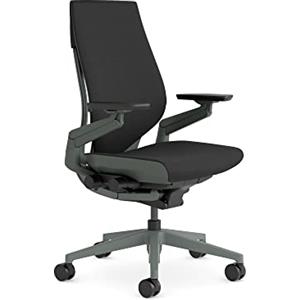 Steelcase Sedia da ufficio ergonomica: Gesture, braccioli a 360°, Onyx | Facile da montare, ruote universali, materiali premium, fino a 180 kg e 190 cm, comfort della seduta.