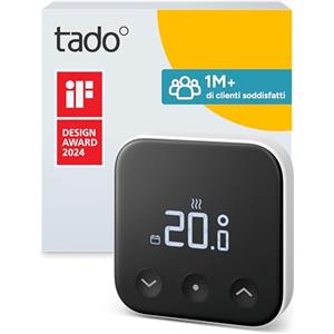 tado° termostato intelligente X, prodotto aggiuntivo come termostato ambiente cablato, controllo del riscaldamento tramite app e smart speaker (Alexa, Siri, Google)
