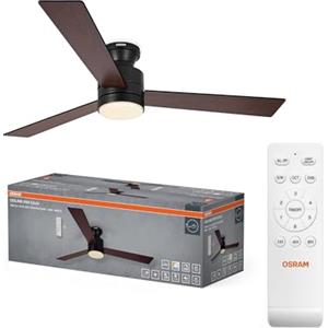 OSRAM Ventilatore da soffitto LED, silenzioso, telecomando