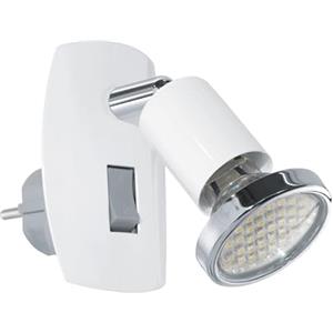 Eglo Mini faretto a LED da presa, luce orientabile inserire nella acciaio