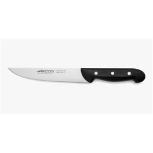 Arcos Coltello da Cucina in Acciaio Inossidabile Nitrum con Lama da 180 mm - Coltello da Utilità Professionale, Manico Ergonomico in Poliossimetilene POM - Nero, Serie Maitre