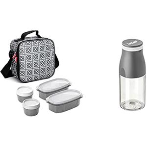 TATAY Urban Food Casual, Borsa Termica Porta Pranzo, 3L Capacità + Urban Drink Borraccia da 400 ml