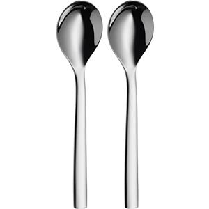 WMF Nuova - Set di 2 cucchiai per cereali, 16,5 cm, cucchiaio per yogurt, cucchiaio per cereali, in acciaio inox Cromargan, cucchiaino da tè, cucchiaino da caffè lucido, lavabile in lavastoviglie