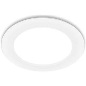 BRILONER - 1x faretto da incasso LED 230V piatto, luce bianca neutra, 12W, 1200lm, spot LED, faretti da soffitto, faretti LED 230V, 170x30mm (DxH), bianco