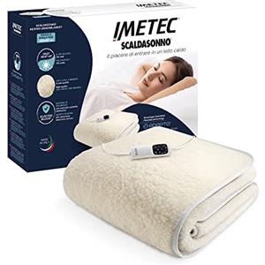 Imetec Scaldasonno Adapto - Scaldaletto singolo 150x80 lana merino