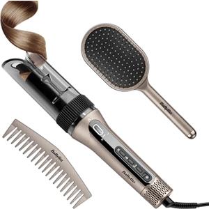 BaByliss Style Secret Air Arricciacapelli Automatico - Cilindro da 25 mm, calore delicato e flusso d'aria, 48 combinazioni per ricci, onde o look mossi morbidi, capelli corti e lunghi, C6686E