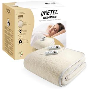 Imetec Scaldasonno - Scaldaletto matrimoniale 150x160 lana merino