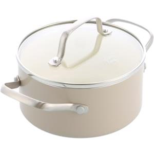 GreenChef Nordics Pentola antiaderente in ceramica, 16 cm/1,58 l, adatta per piani cottura a induzione, manico in acciaio inox, senza PFAS, lavabile in forno fino a 220 °C, lavabile in lavastoviglie