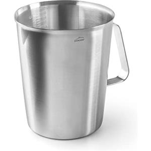 Lacor - 62742 - Caraffa graduata, misurino, misuratore dei liquidi, acciaio inox, senza BPA, 15 cm, 2 l