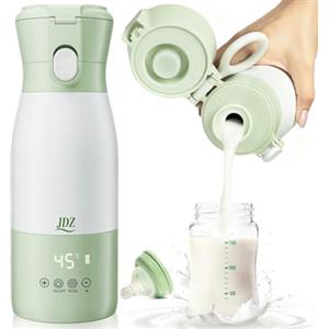 JDZ Scaldabiberon Portatile 500ml, JDZ Scalda Biberon Neonato Portatile | Senza Fili, 16000mAh, Regalo Mamma - Campeggio e Viaggi-Regalo