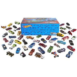Hot Wheels Set 50 Veicoli in Scala 1:64 (Stili Assortiti)