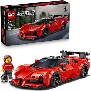 LEGO Speed Champions Ferrari SF90 XX Auto Sportiva Stradale - Macchina Giocattolo con Minifigure da Collezione - Idea Regalo di Compleanno per Bambini da 9 Anni Fan degli Sport Motoristici - 77254