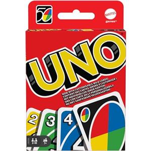 Mattel Games UNO Gioco di Carte, 7+ anni, 2-10 giocatori