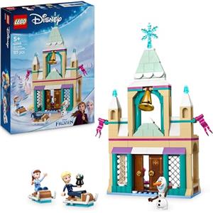 LEGO | Disney Frozen Castello di Ghiaccio di Arendelle, Giocattolo con Mini Bamboline di Anna e Elsa e le Figure di Olaf e del Pinguino, Regalo per Bambine da 5 Anni in su 43265