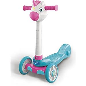 Clementoni - 17749 - Baby Unicorn Push Scooter, Monopattino Bambina 2 Anni con 3 Ruote, Gioco da Esterno ed Interno, Made in Italy, Taglia Unica