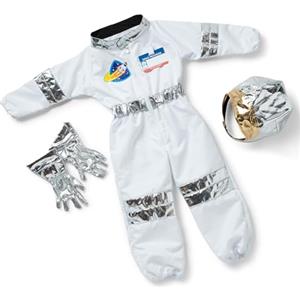 Melissa & Doug Costume da Astronauta per Bambini - Gioco con Casco e Accessori Spaziali, Costume Unisex, Gioco di Imitazione, Costumi di Halloween o Carnevale, Regalo per Bambini e Bambine, 3+ Anni